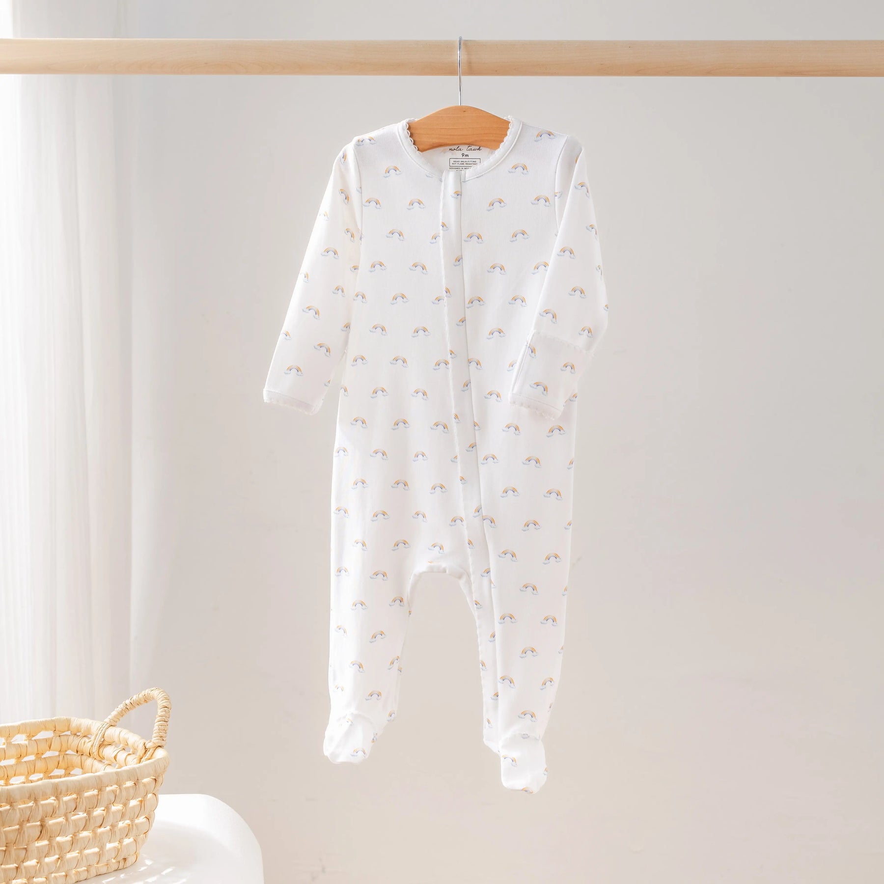 Baby Basics: Rainbow Bliss Organic Cotton Baby Pajama Nola Tawk
