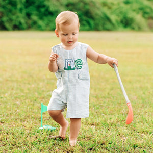 Baby Boy First Birthday Golf Outfit | Hole-In-One Jon Jon Seven Lantern Lane