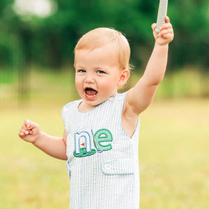 Baby Boy First Birthday Golf Outfit | Hole-In-One Jon Jon Seven Lantern Lane