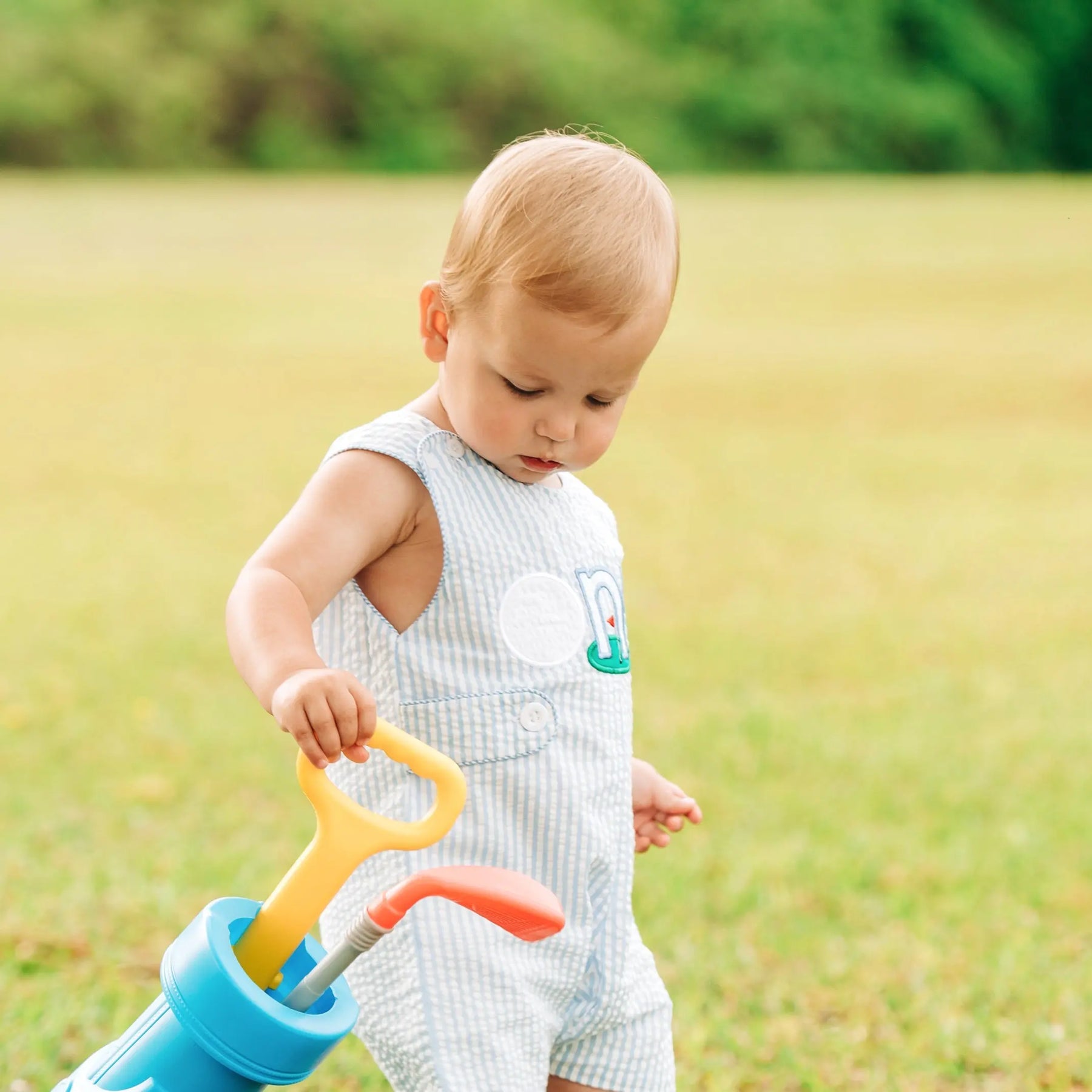 Baby Boy First Birthday Golf Outfit | Hole-In-One Jon Jon Seven Lantern Lane