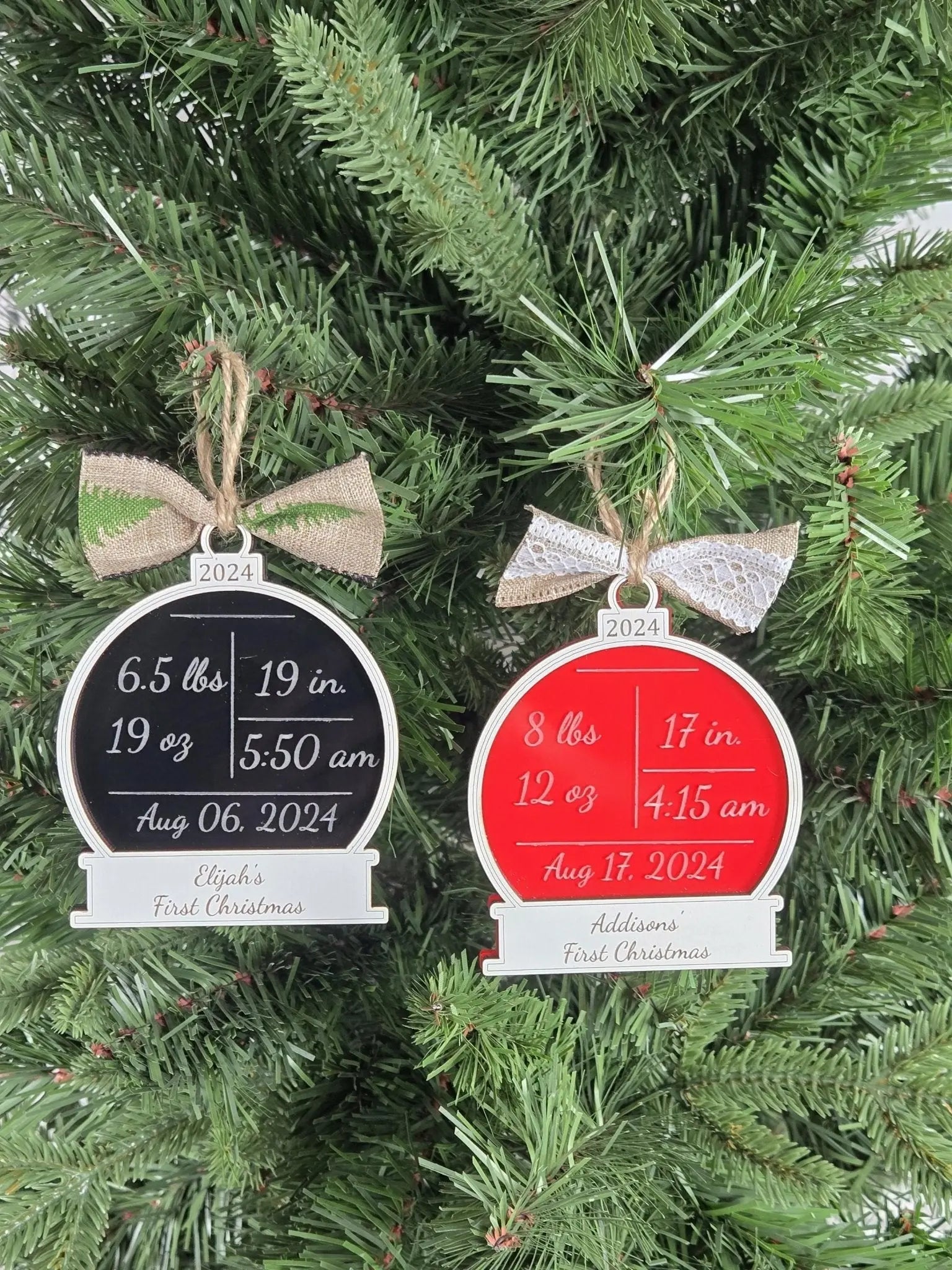 Baby's First Christmas Ornament EverLee Creations