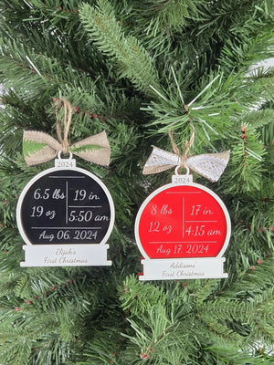 Baby's First Christmas Ornament EverLee Creations