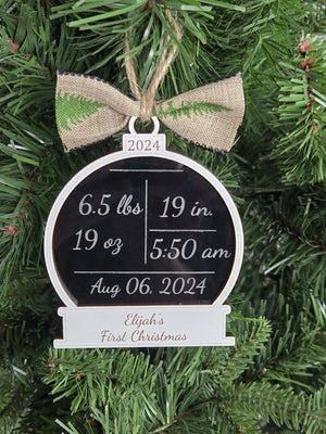 Baby's First Christmas Ornament EverLee Creations