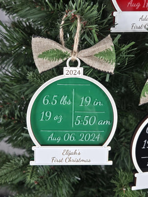 Baby's First Christmas Ornament EverLee Creations