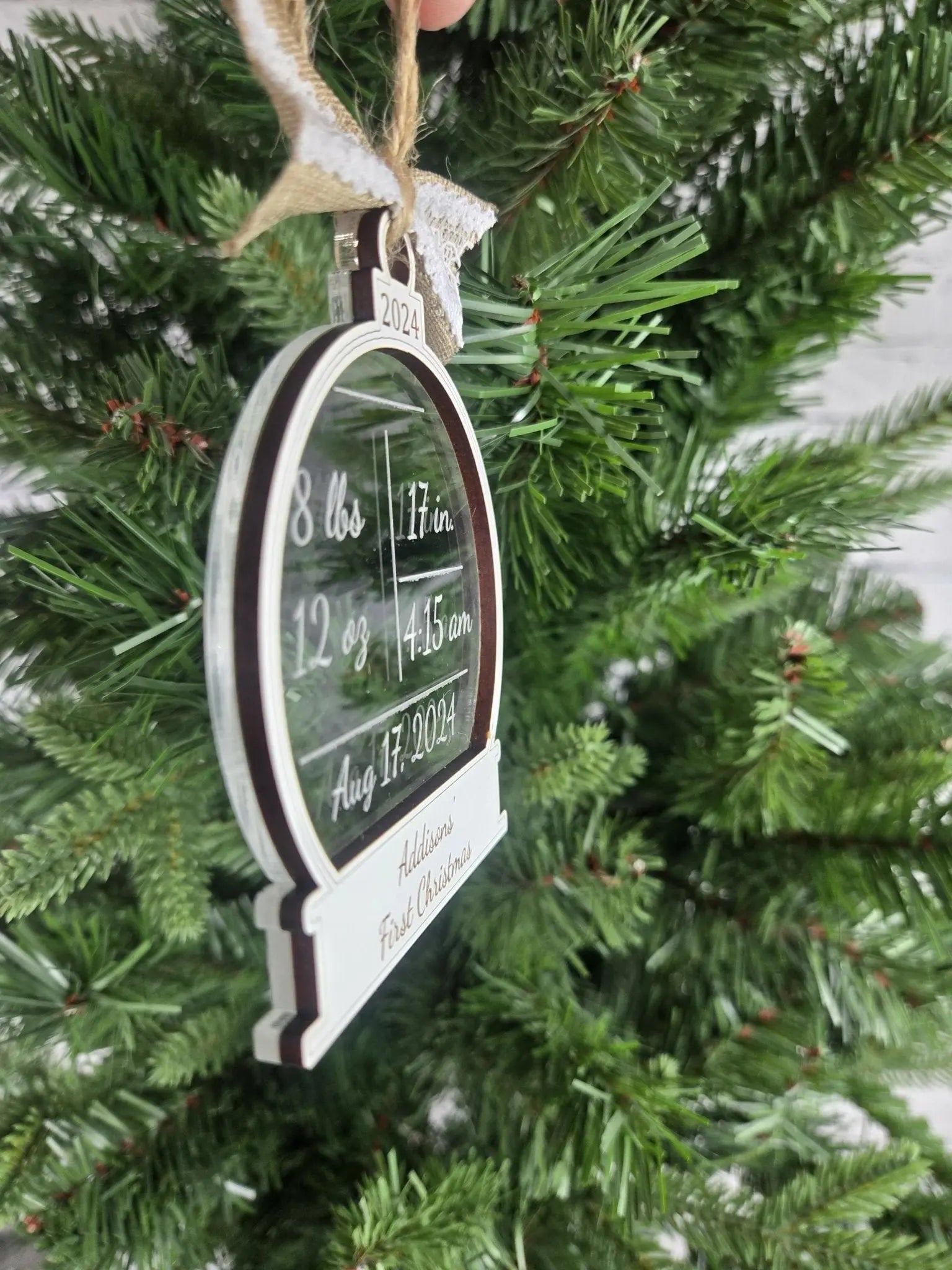 Baby's First Christmas Ornament EverLee Creations