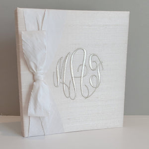 Baby Memory Book - Ballerina Silk (w/ SILK Bow)