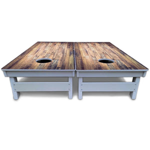 Barnwood Planks Cornhole Boards - All Weather Series Cornhole Solutions