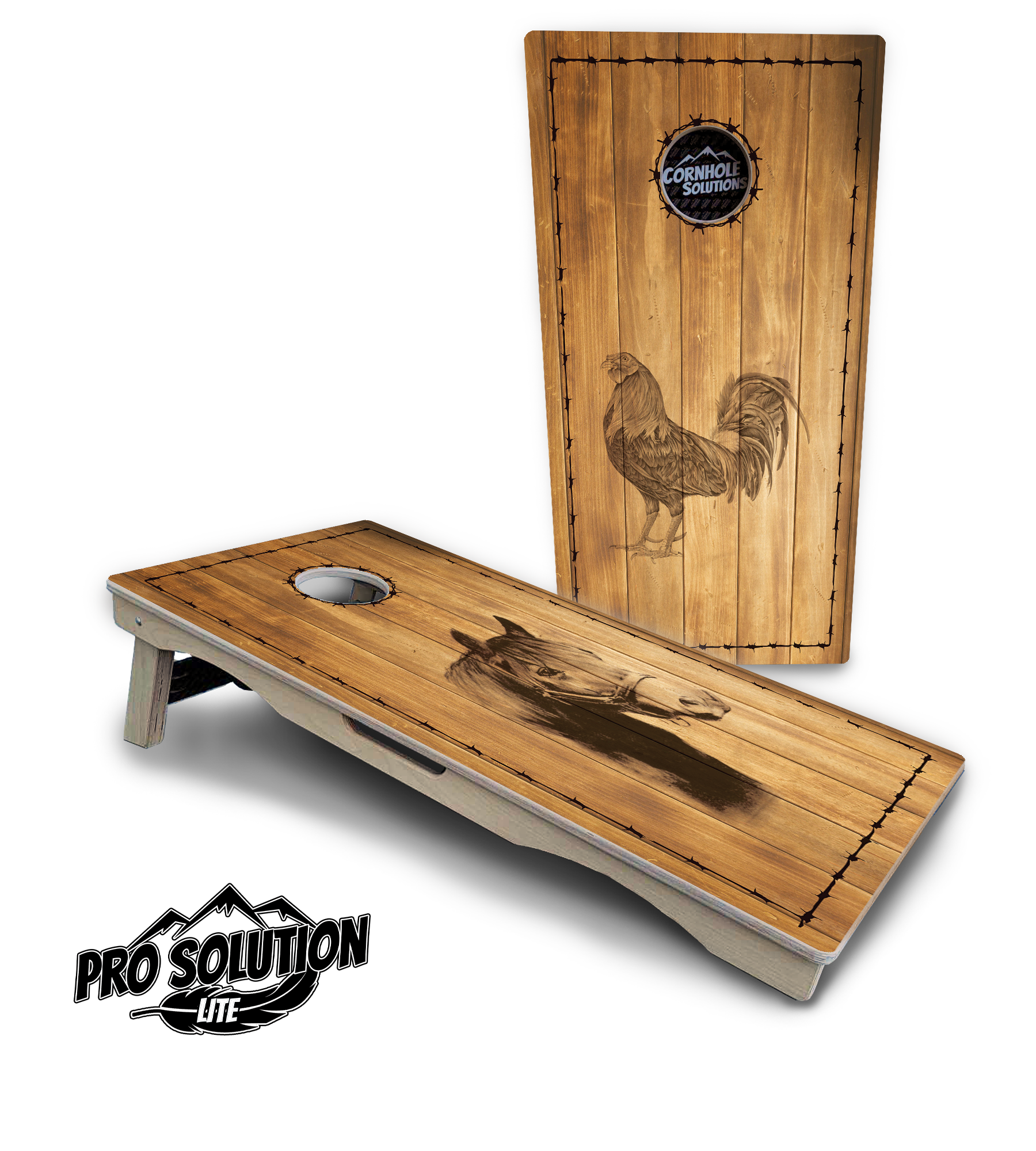 Barnyard Cornhole Boards - Pro Solution Lite Series Cornhole Solutions