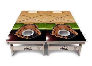 Baseball Theme Cornhole Boards - Professional Tournament Series