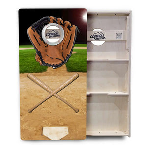 Baseball Theme Cornhole Boards - Professional Tournament Series
