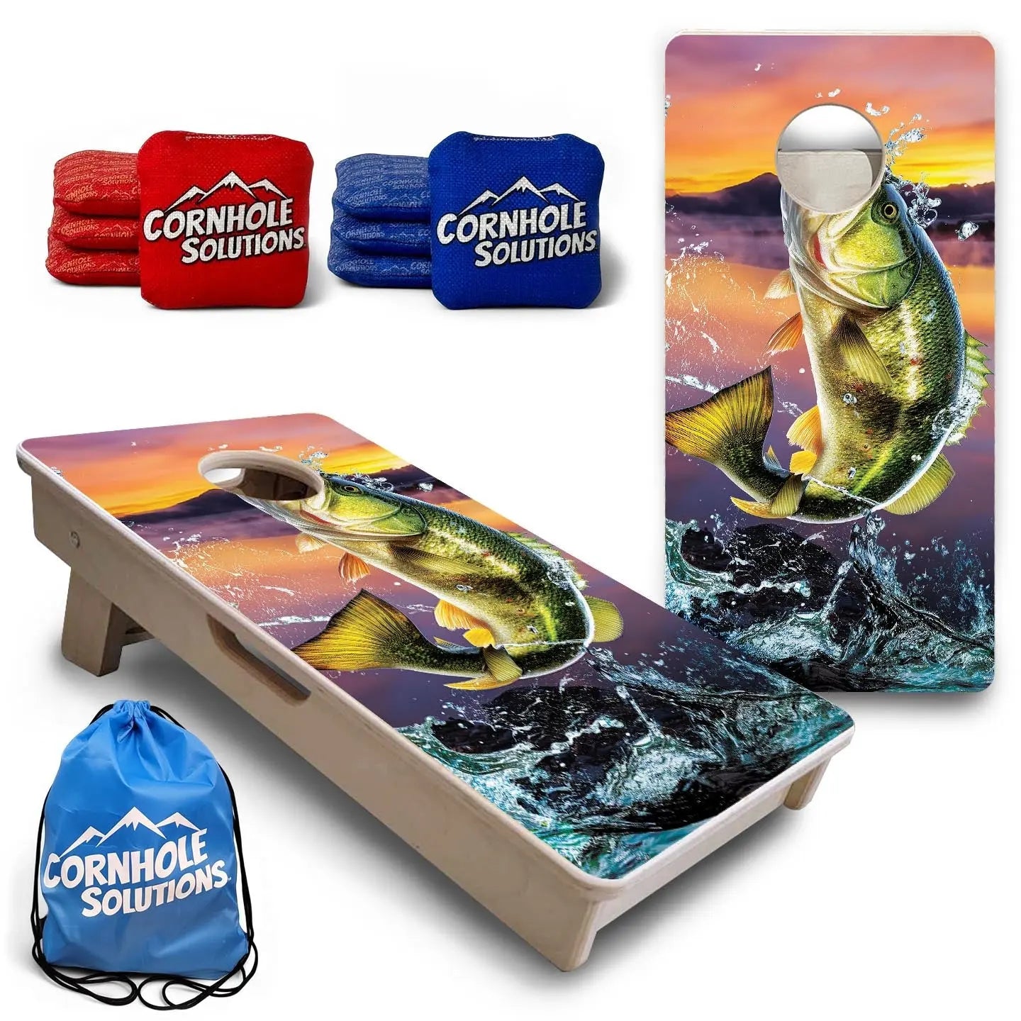 Basshole - Mini or Vacation Size Cornhole Boards Cornhole Solutions