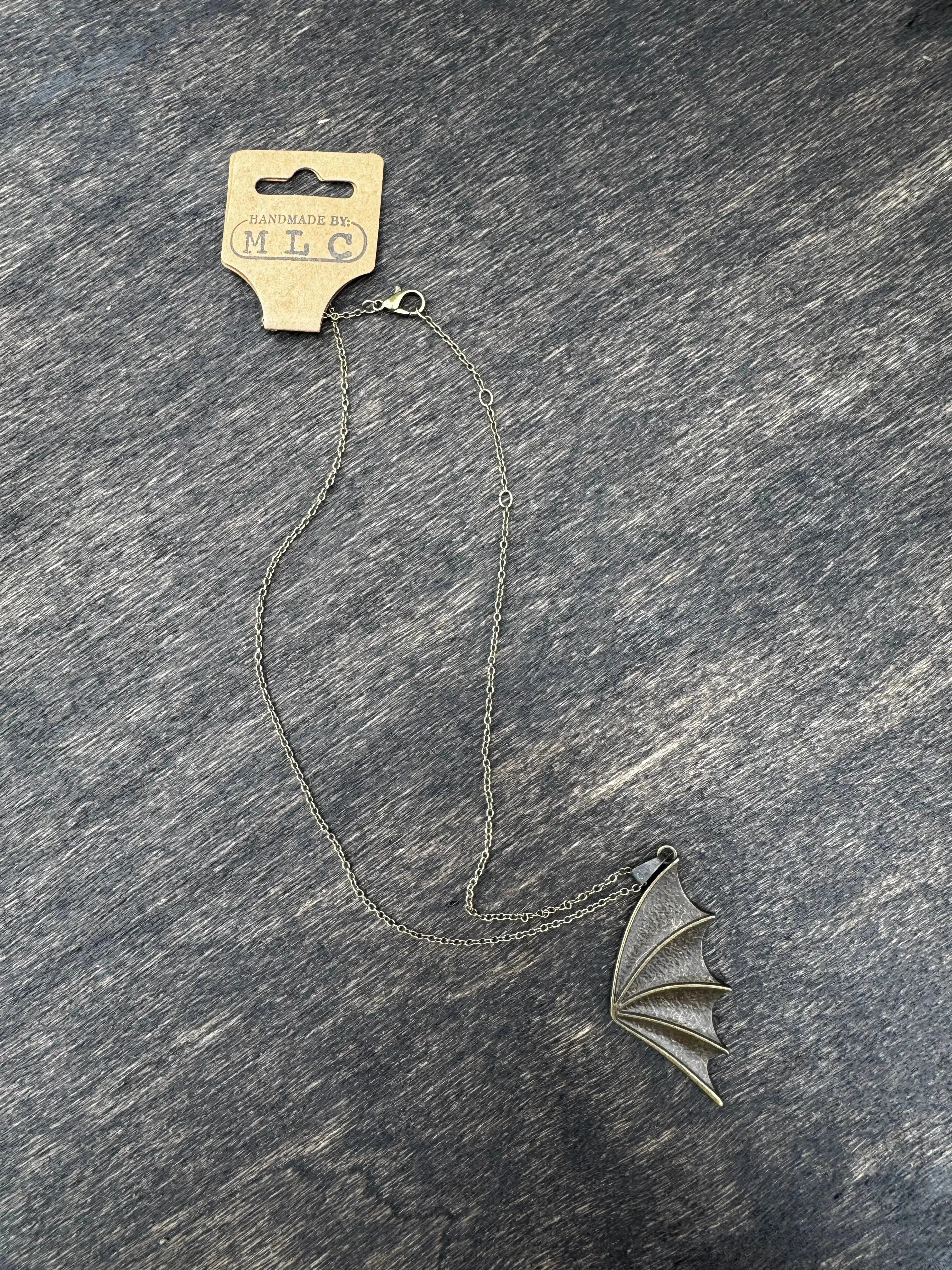 Bat Wing Necklace Mushroom Lady Co