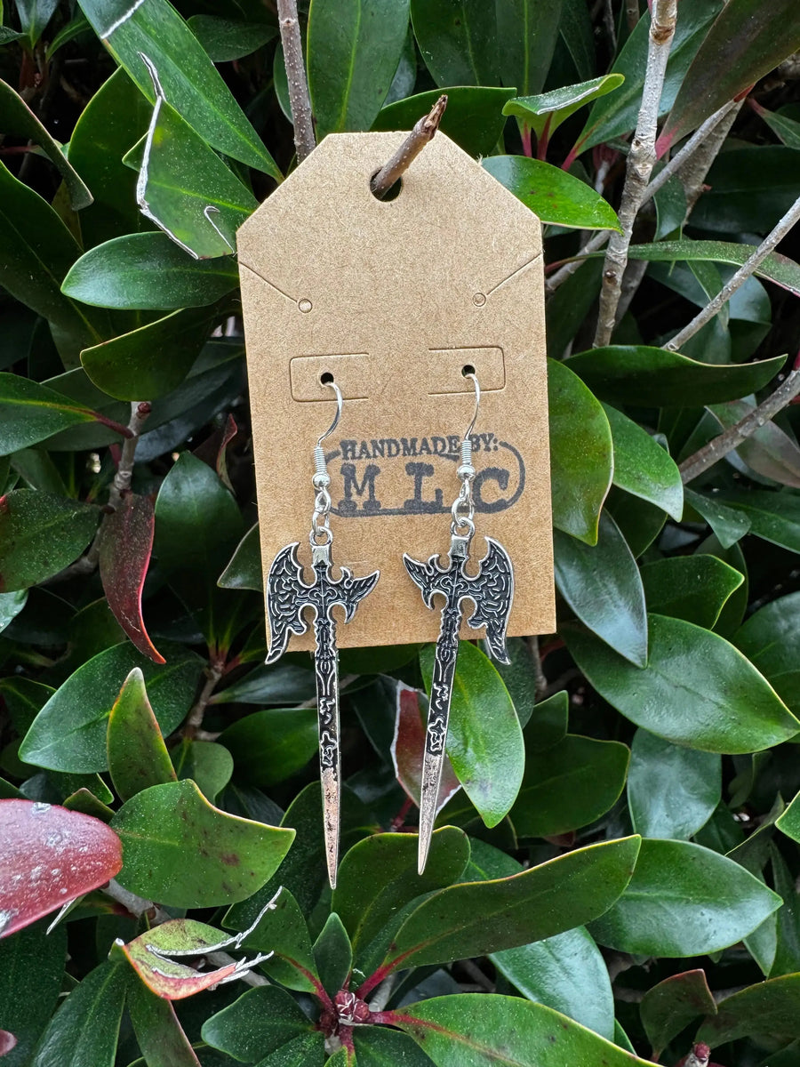 Battle Axe Earrings | Fantasy Gamer Jewelry Gift