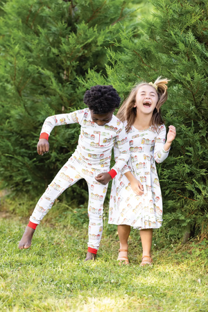 Bayou Wonderland Organic Cotton Christmas Kids Pajamas Nola Tawk