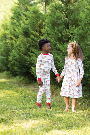 Bayou Wonderland Organic Cotton Christmas Kids Pajamas Nola Tawk