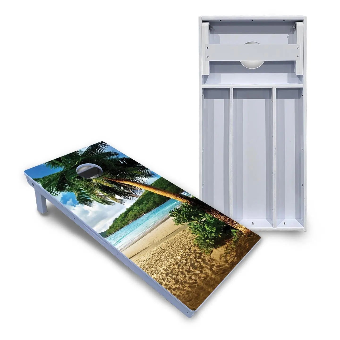 Beach Scene Cornhole Boards - All Weather Series Cornhole Solutions