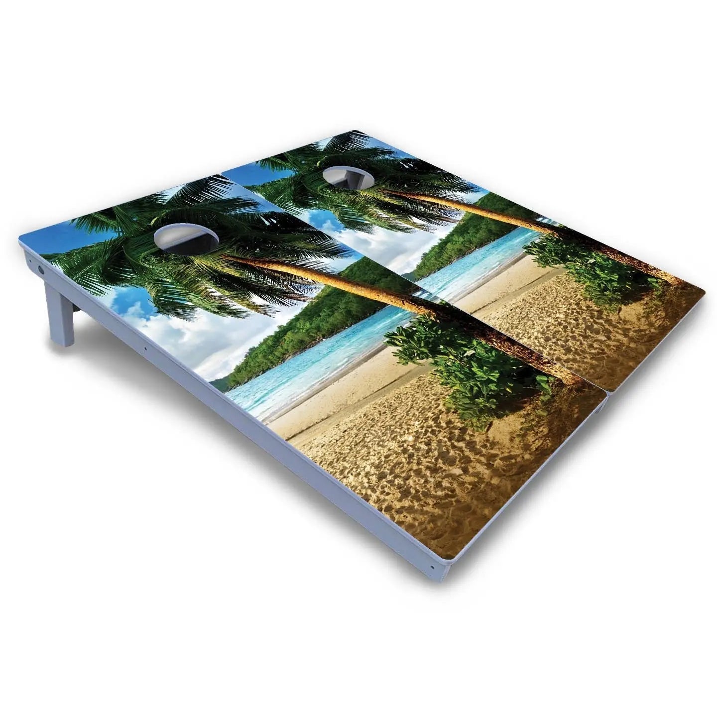 Beach Scene Cornhole Boards - All Weather Series Cornhole Solutions