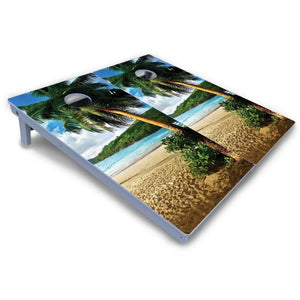 Beach Scene Cornhole Boards - All Weather Series Cornhole Solutions