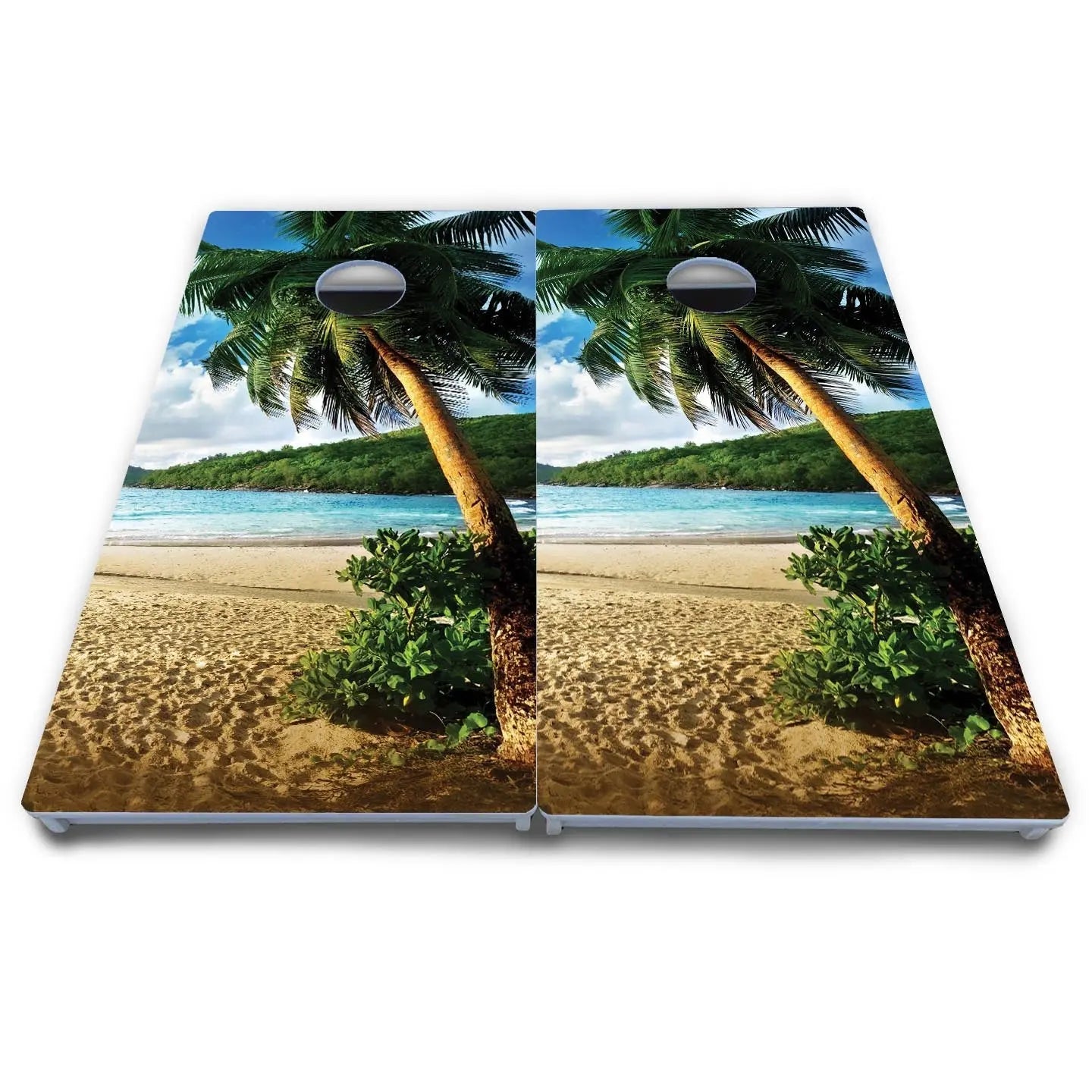 Beach Scene Cornhole Boards - All Weather Series Cornhole Solutions