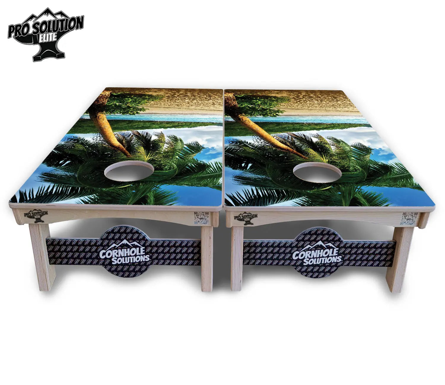 Beach Scene Cornhole Boards - Pro Solution Elite Series Cornhole Solutions