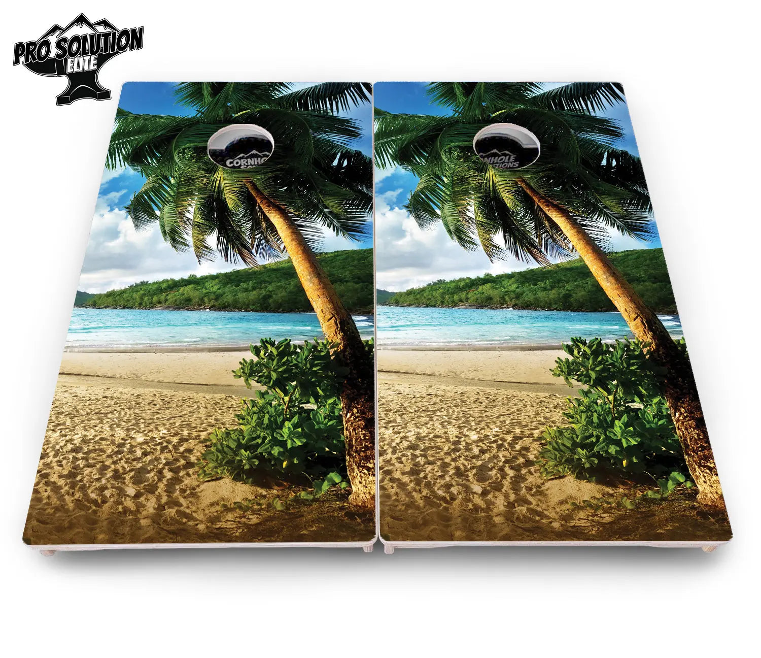 Beach Scene Cornhole Boards - Pro Solution Elite Series Cornhole Solutions
