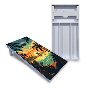 Beach Sunset Cornhole Boards - All Weather Series Cornhole Solutions