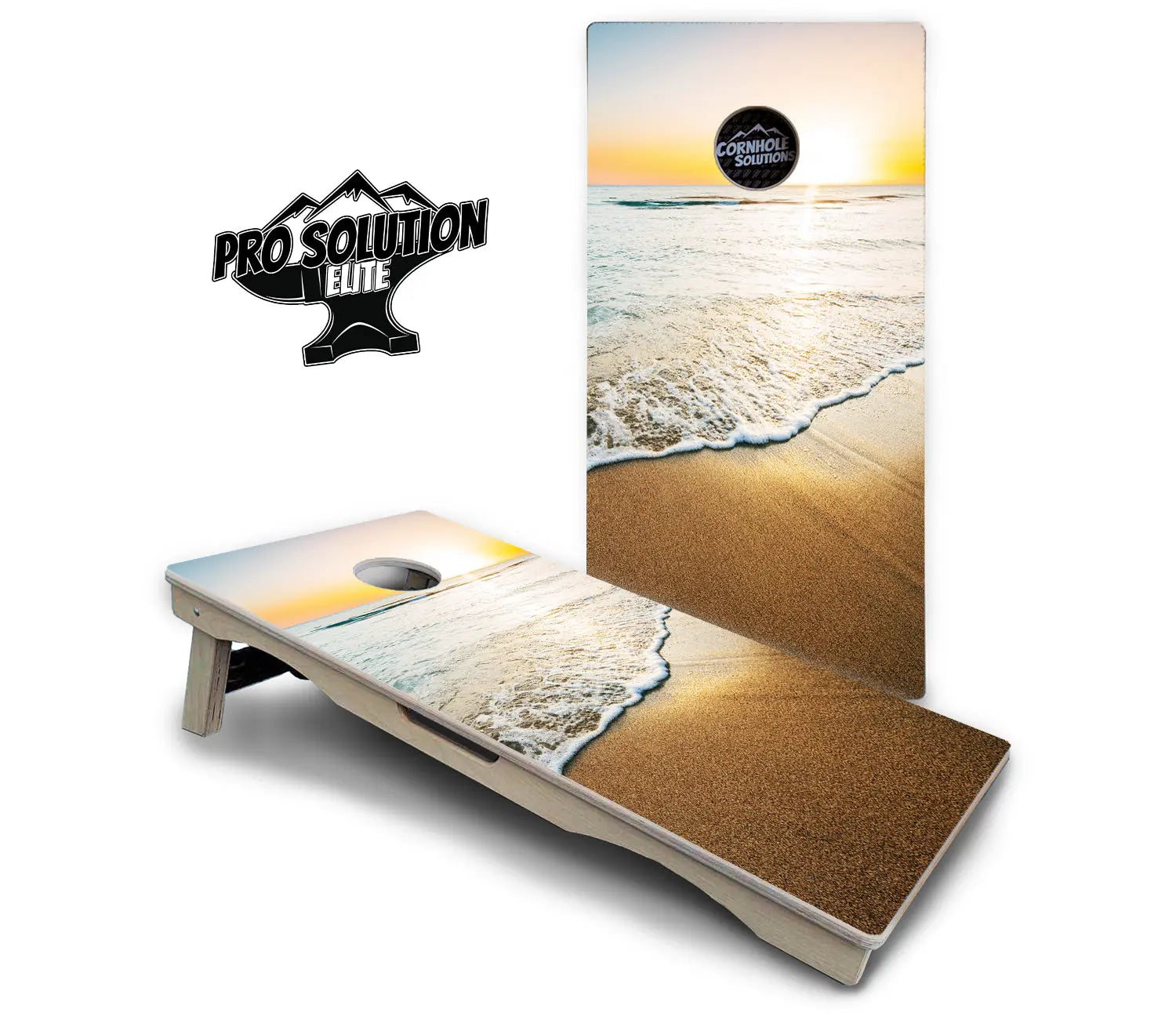 Beach Sunset Cornhole Boards - Pro Solution Elite Series Cornhole Solutions