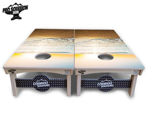 Beach Sunset Cornhole Boards - Pro Solution Elite Series Cornhole Solutions