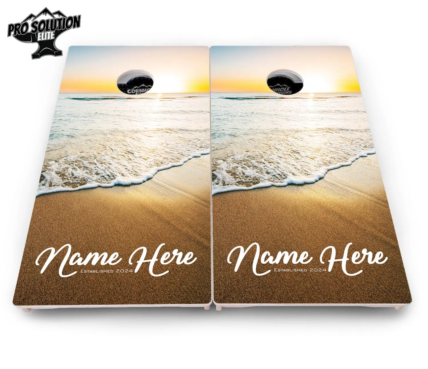 Beach Sunset Cornhole Boards - Pro Solution Elite Series Cornhole Solutions