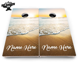 Beach Sunset Cornhole Boards - Pro Solution Elite Series Cornhole Solutions