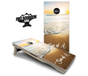 Beach Sunset Cornhole Boards - Pro Solution Elite Series Cornhole Solutions