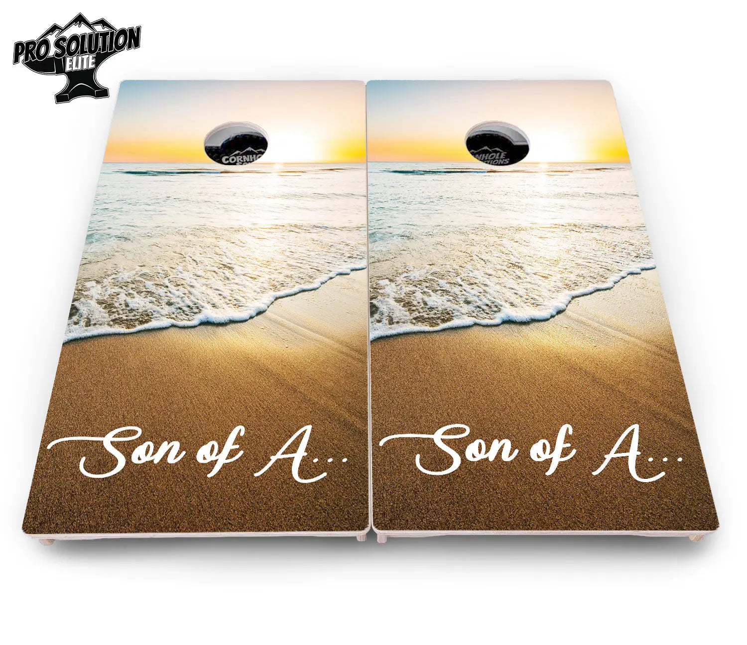 Beach Sunset Cornhole Boards - Pro Solution Elite Series Cornhole Solutions