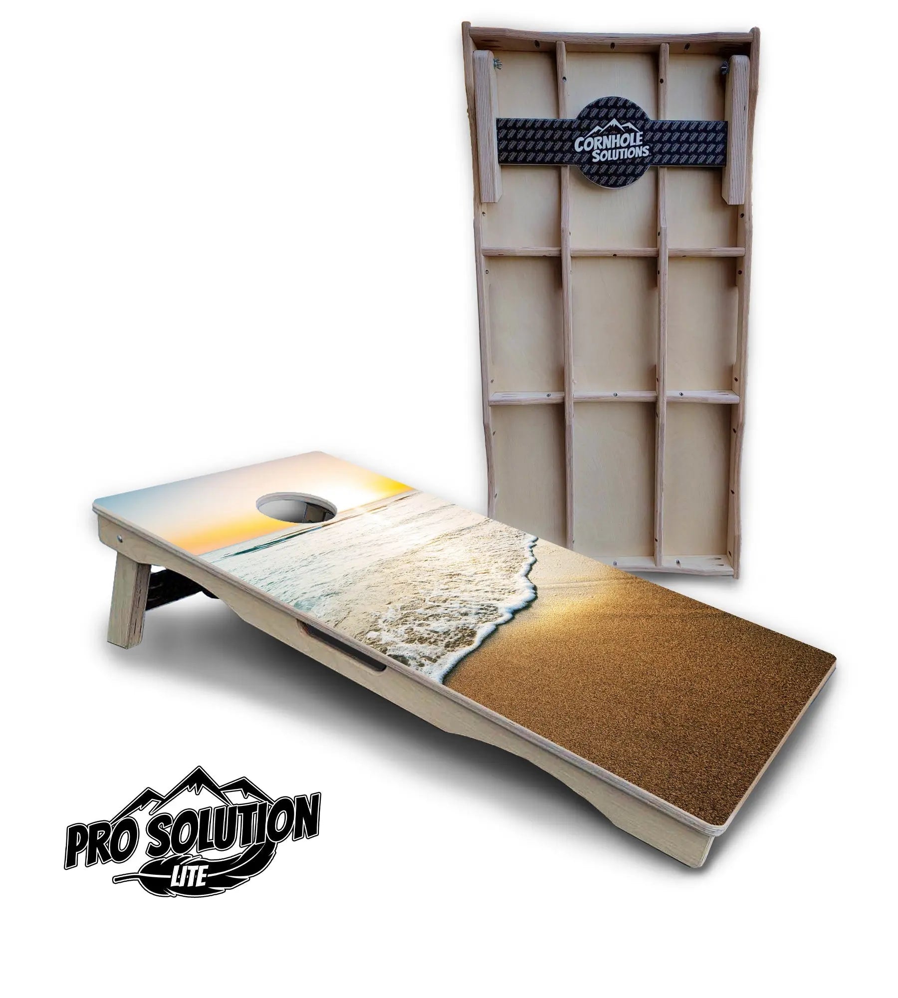 Beach Sunset Cornhole Boards - Pro Solution Lite Series Cornhole Solutions