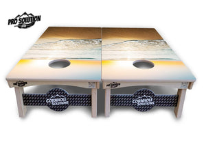 Beach Sunset Cornhole Boards - Pro Solution Lite Series Cornhole Solutions