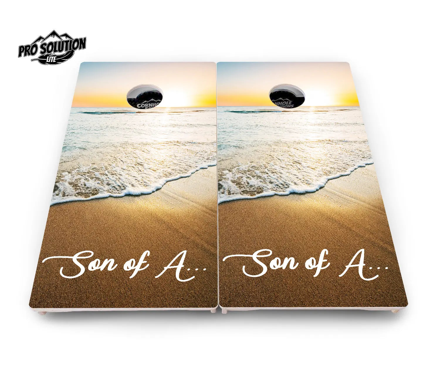 Beach Sunset Cornhole Boards - Pro Solution Lite Series Cornhole Solutions