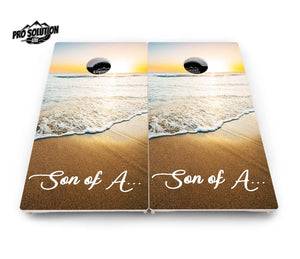 Beach Sunset Cornhole Boards - Pro Solution Lite Series Cornhole Solutions