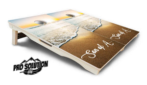 Beach Sunset Cornhole Boards - Pro Solution Lite Series Cornhole Solutions
