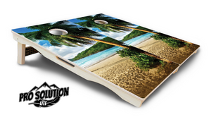 Beach Scene Cornhole Boards - Pro Solution Lite Series Cornhole Solutions