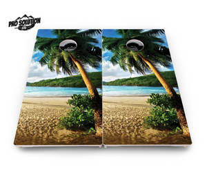 Beach Scene Cornhole Boards - Pro Solution Lite Series Cornhole Solutions