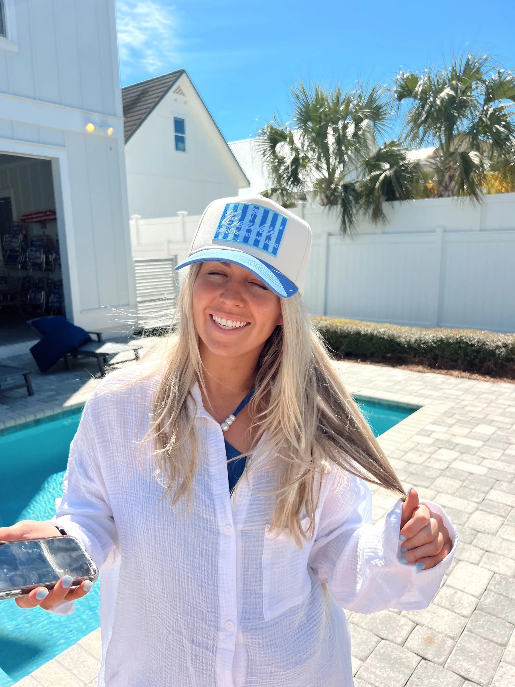 Beachin' - Vintage Trucker Hat KenzKustomz