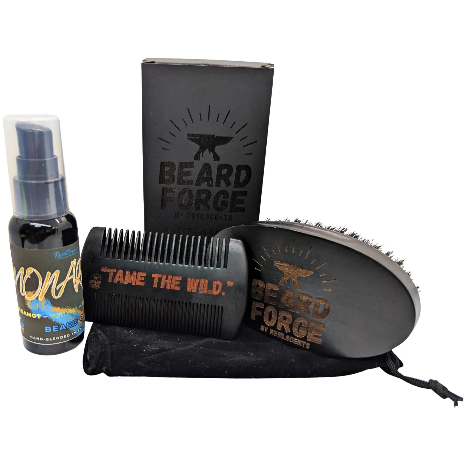 Beard Forge™ Premium Grooming Set | Refined. Rugged. Resilient. ResilScents