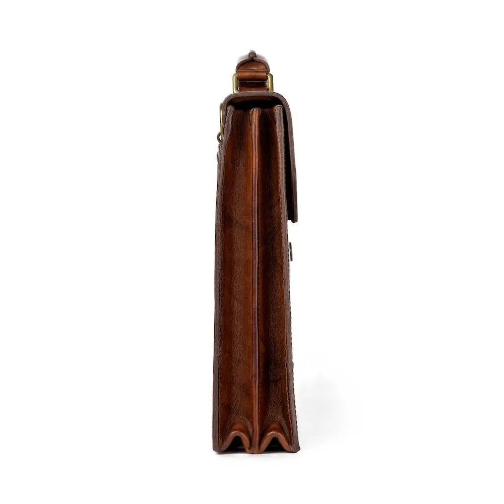 Benjamin Leather Briefcase Mission Mercantile Leather Goods