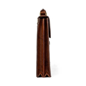 Benjamin Leather Briefcase Mission Mercantile Leather Goods