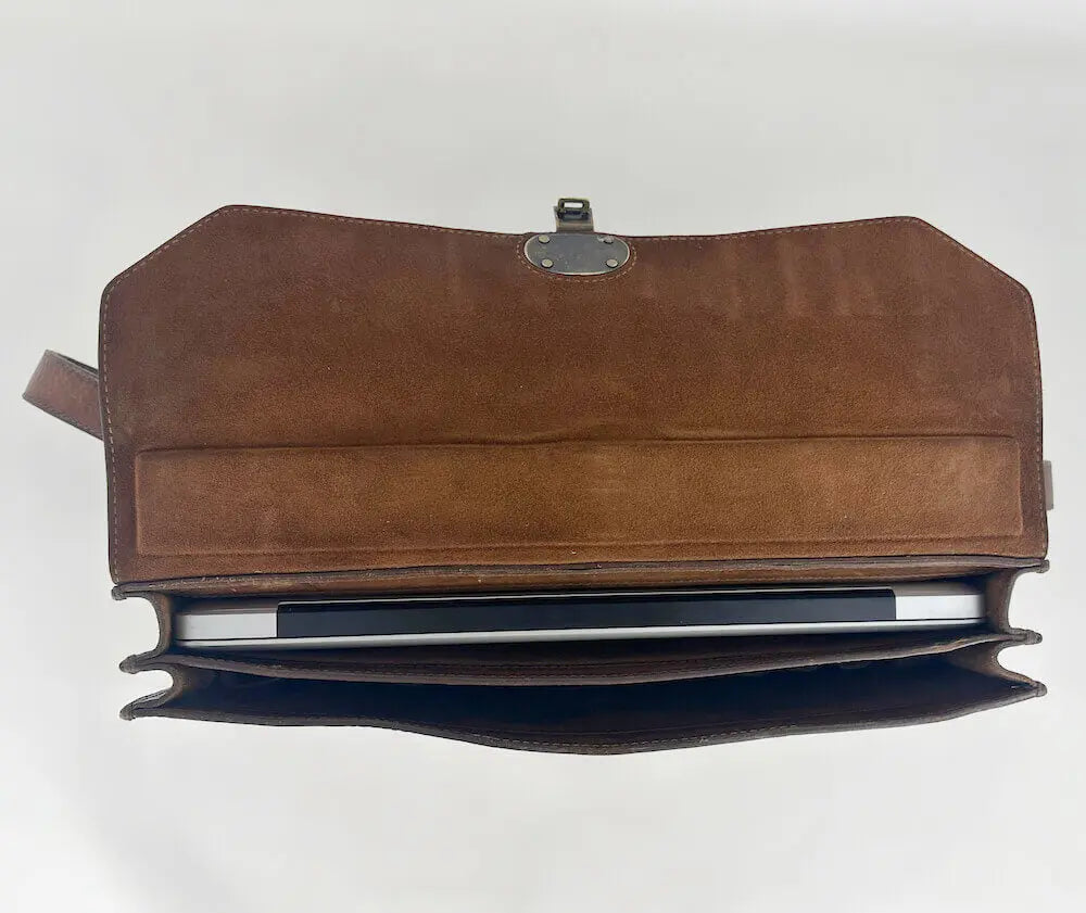 Benjamin Leather Briefcase Mission Mercantile Leather Goods