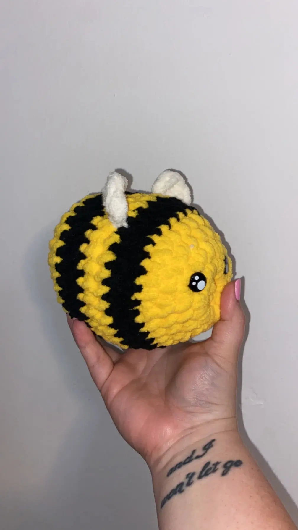 Crochet Bee Plush - Benson the Bee Handmade Yellow Black Stuffed Animal by Main Street Collective