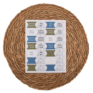 Bible Tabs - Wildflower Whisper Pattern