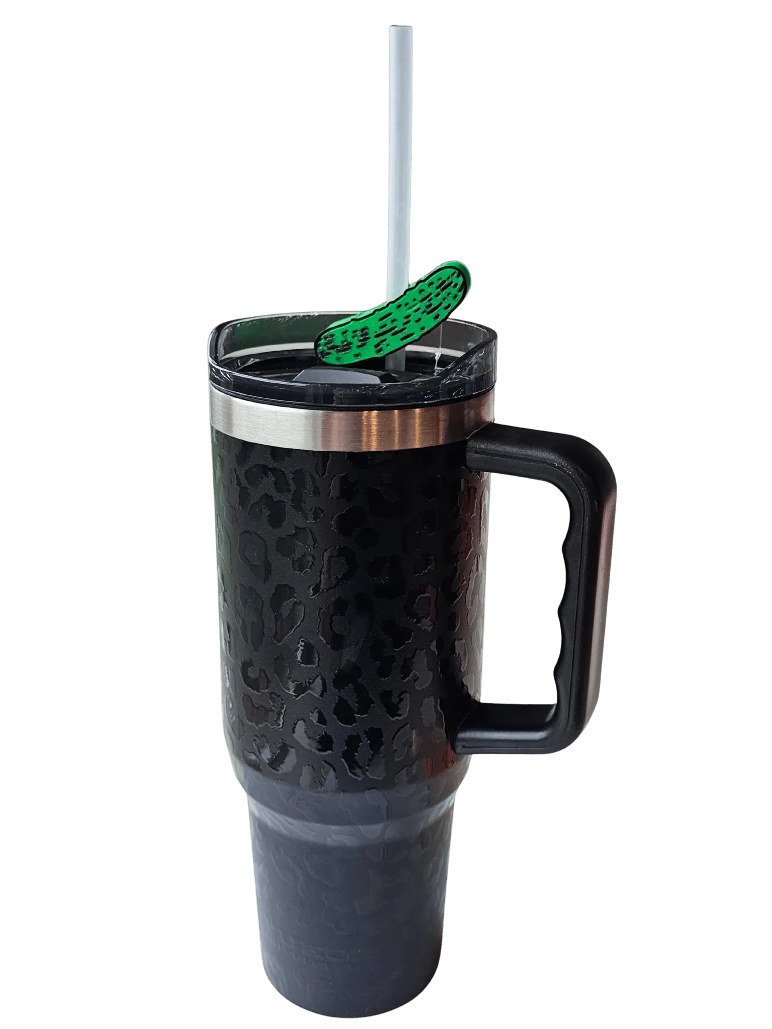 Pickle Straw Topper - 3D Printed Green Pickle for Tumbler Straws - Main Street Collective