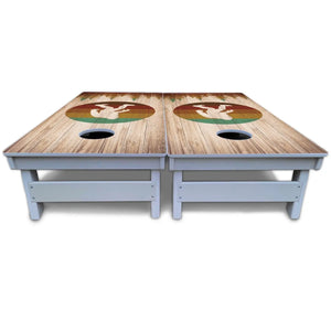 Bigfoot Circle Cornhole Boards - All Weather Series