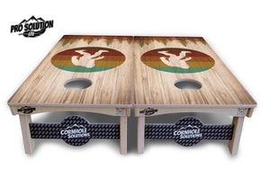 Bigfoot Circle Cornhole Boards - Pro Solution Lite Series