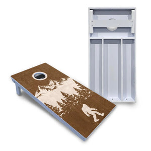 Bigfoot Mountain Scene Cornhole Boards - All Weather Series Cornhole Solutions